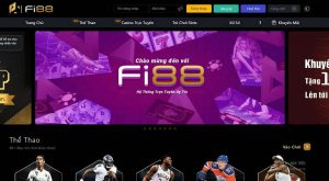 FI88 với nền màu đen huyền bị 