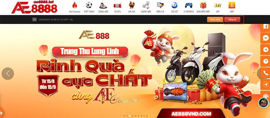 Hướng dẫn cách đăng ký AE8888 nhanh chóng và đơn giản