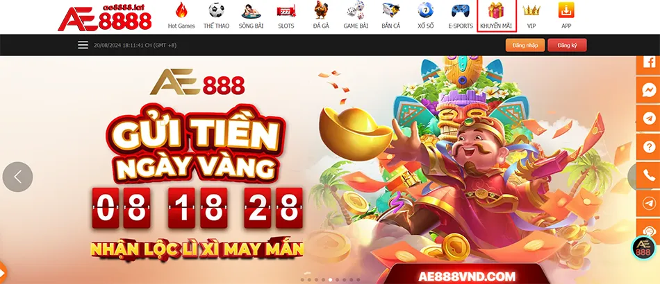 Hướng dẫn cách nhận khuyến mãi AE8888 dễ dàng