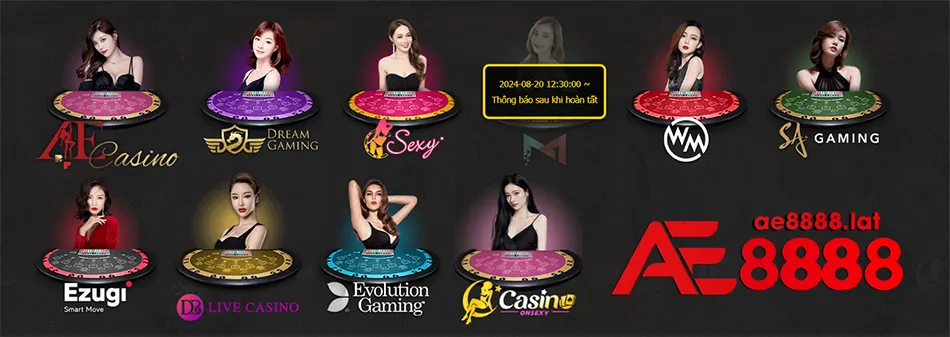 Phong phú đa dạng các trò chơi game Casino hấp dẫn tại AE8888