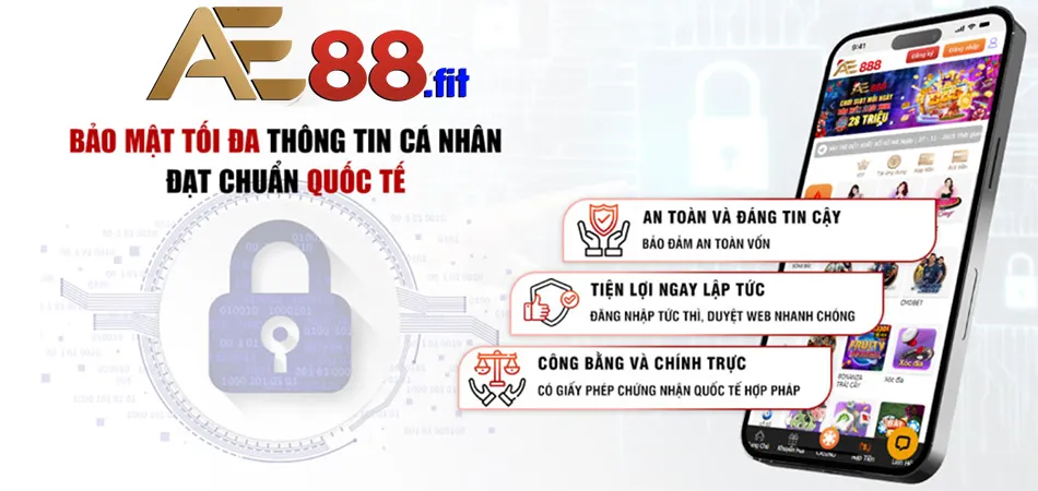 Cam kết An toàn và bảo mật khi chơi tại nhà cái AE888