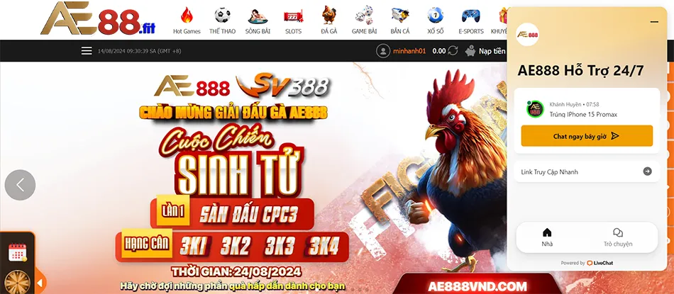 Liên Hệ AE88 Dịch Vụ Hỗ Trợ Khách Hàng 24/7