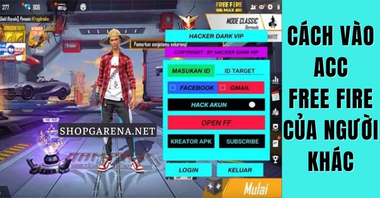 Cach Vao Acc Free Fire Cua Nguoi Khac