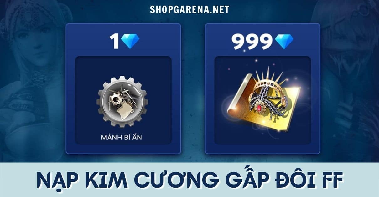 Nap Kim Cuong Gap Doi Free Fire
