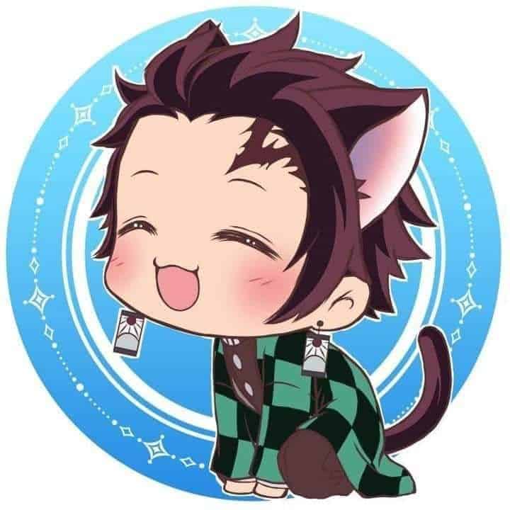 Hình nền Yan Tanjiro chibi dễ thương