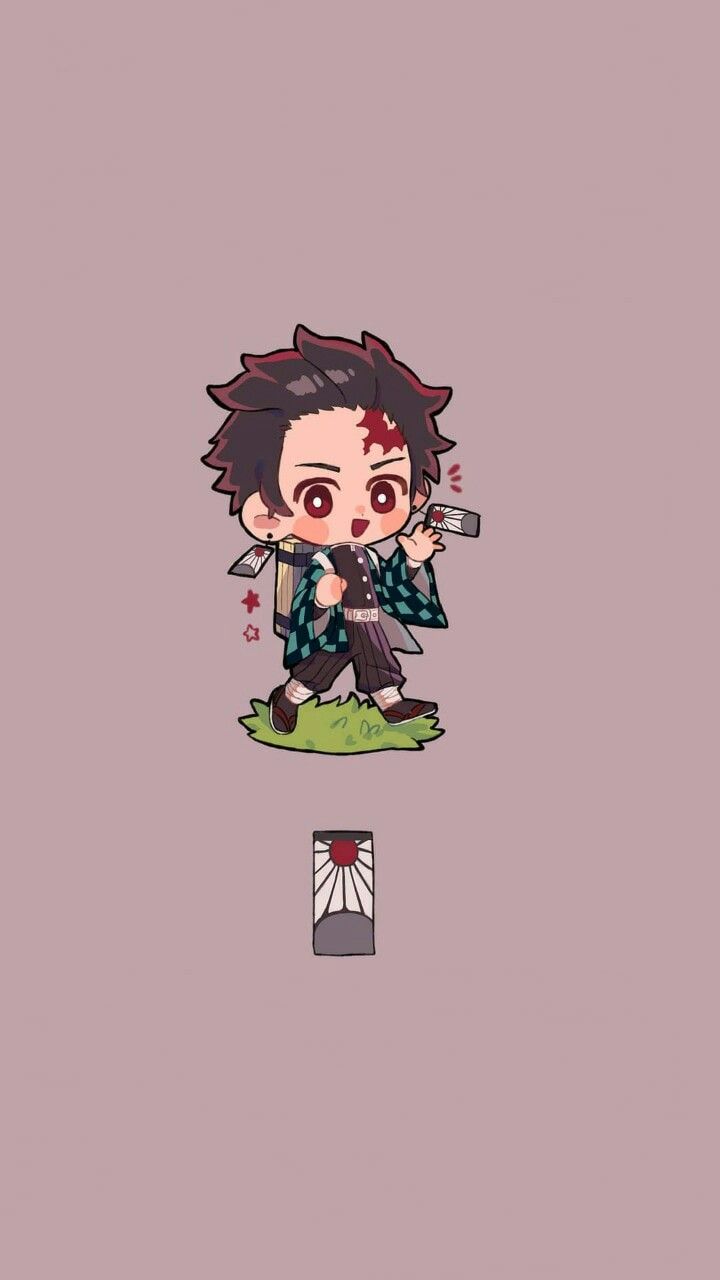 Hình nền Yan Tanjiro chibi