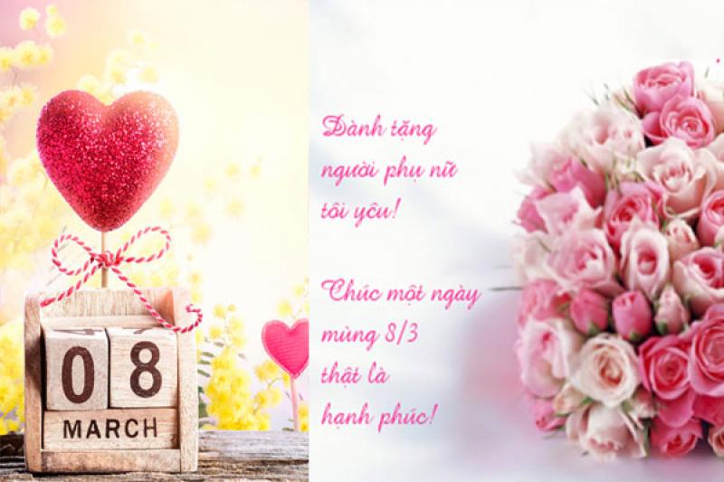 Lời chúc 8/3 tặng vợ