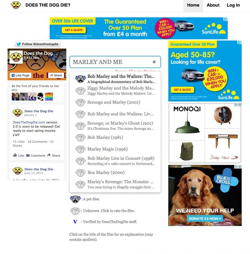 Giao diện của trang web