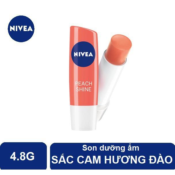 Son dưỡng ẩm Nivea sắc cam hương đào Peach Shine